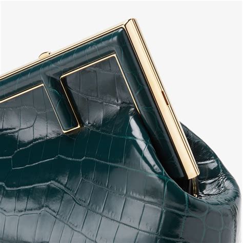 fendi green croc bag|Fendi First Small .